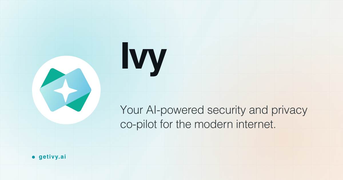 Ivy by IronVest | AI Security and Privacy Co-Pilot